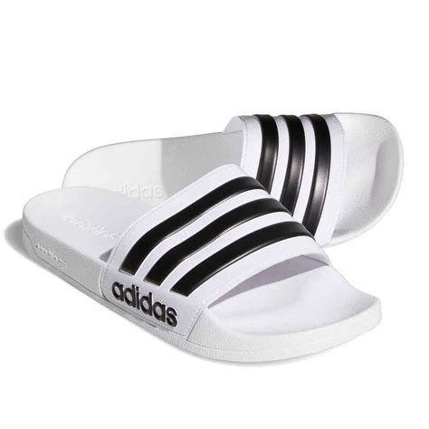 weiße adidas badelatschen|W﻿eiße Damensandalen .